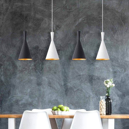 LAMPE SUSPENDUE 1 LUMIÈRE NOIR BELL - Suspension 