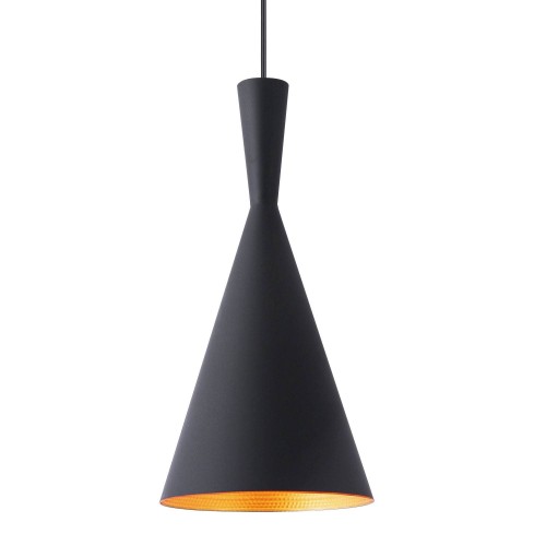 LAMPE SUSPENDUE 1 LUMIÈRE NOIR BELL - Suspension 
