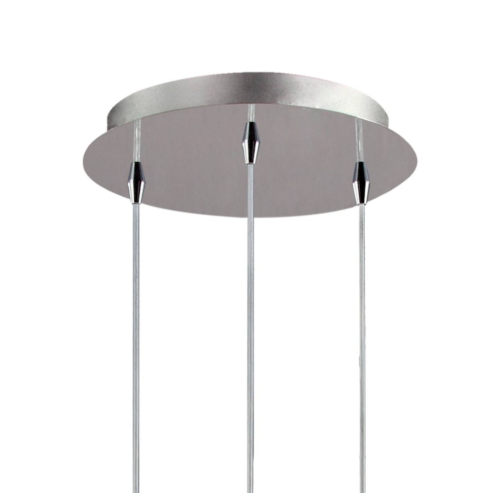 LAMPE SUSPENDUE 3 LUMIÈRES AMBRE HUBA - Suspension 