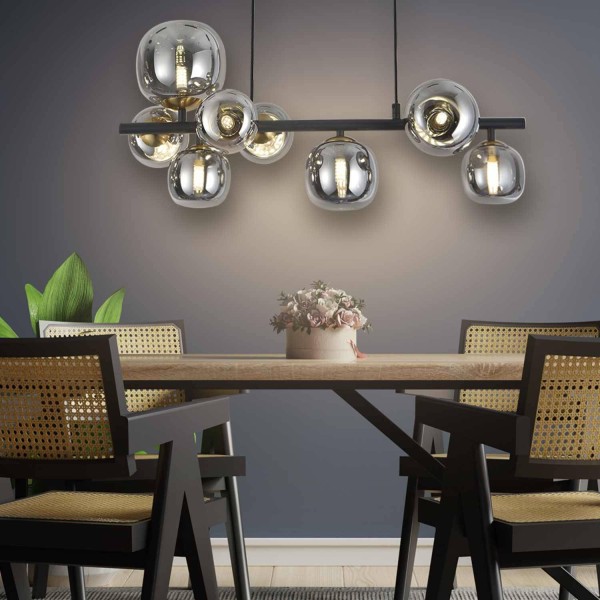 LAMPE SUSPENDUE 8 LUMIÈRES OKO - Suspension