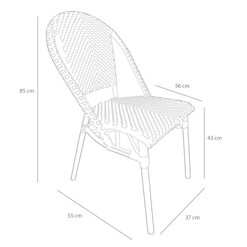 Chaise Euphoria coloris grenat, tapissée en velours avec pieds métalliques