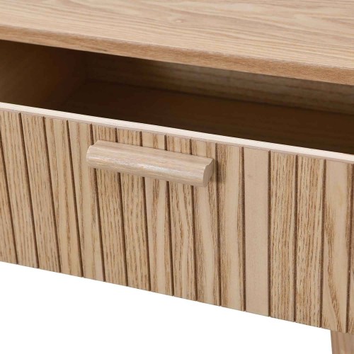 Table console naturelle avec 2 tiroirs | Vente de Meubles Online