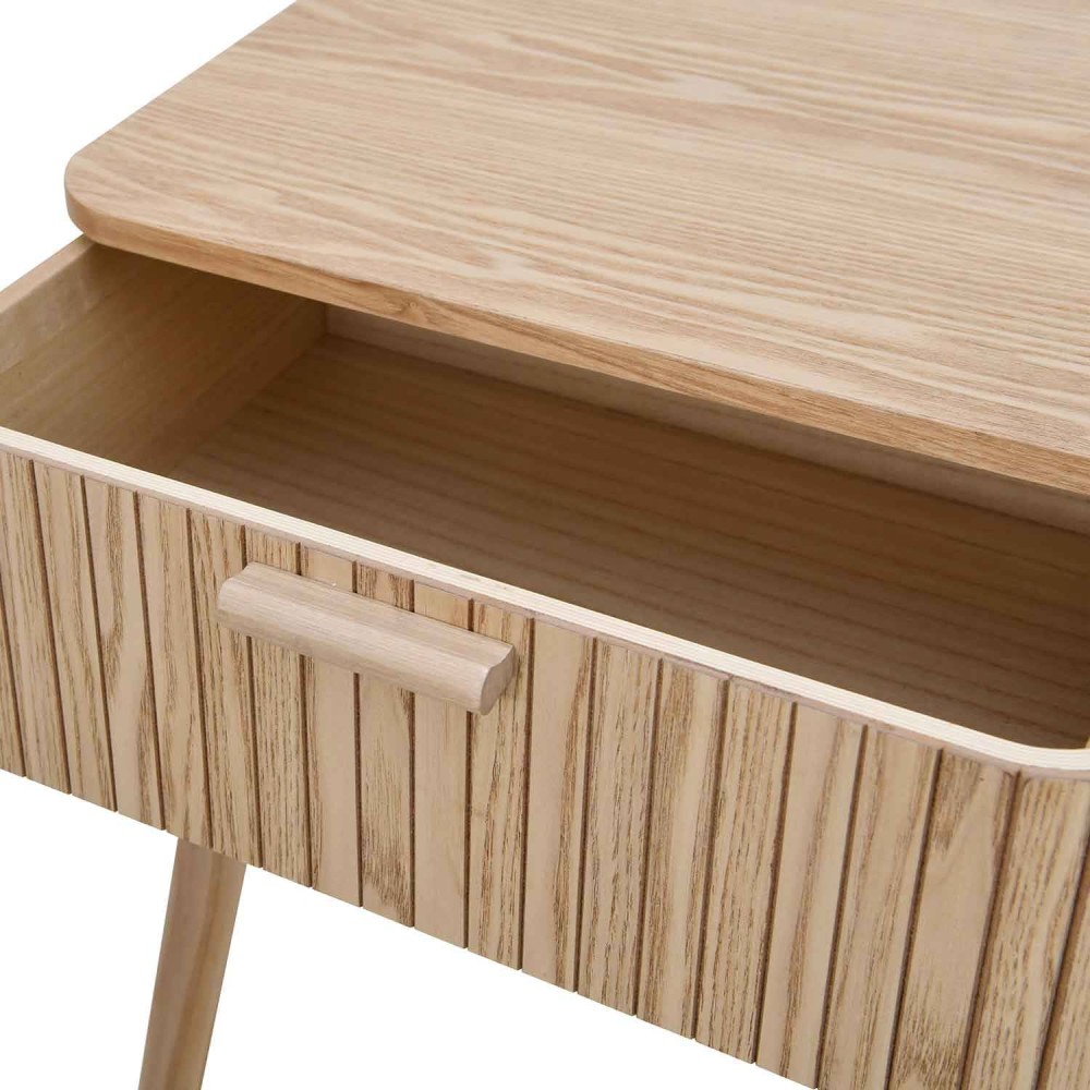 Table de chevet naturelle avec 1 tiroir | Vente de Meubles Online