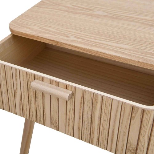 Table de chevet naturelle avec 1 tiroir | Vente de Meubles Online