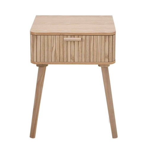 Table de chevet naturelle avec 1 tiroir | Vente de Meubles Online