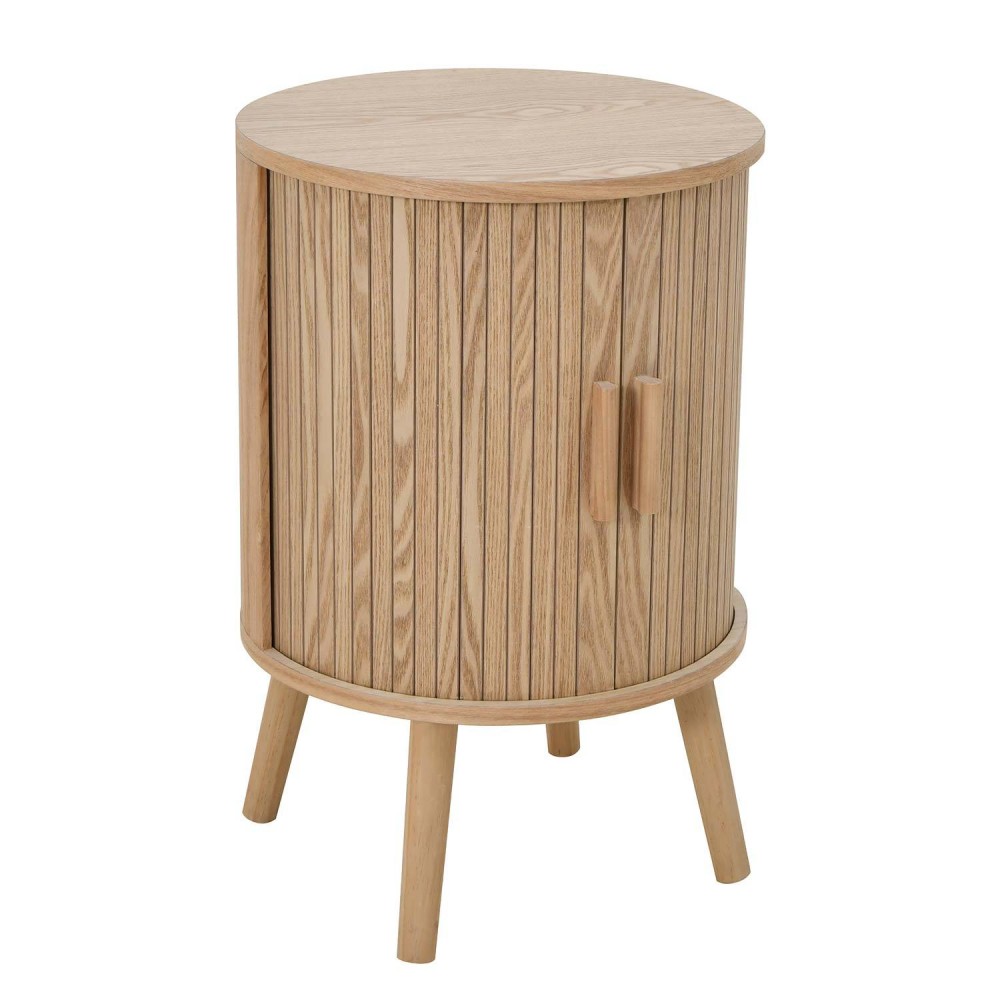 Table d'appoint ronde Texas, design nordique avec plateau circulaire