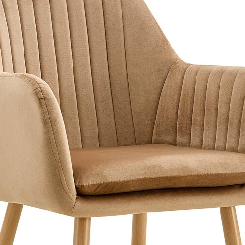 Fauteuil Berta nordic en velours | Vente de Meubles Online