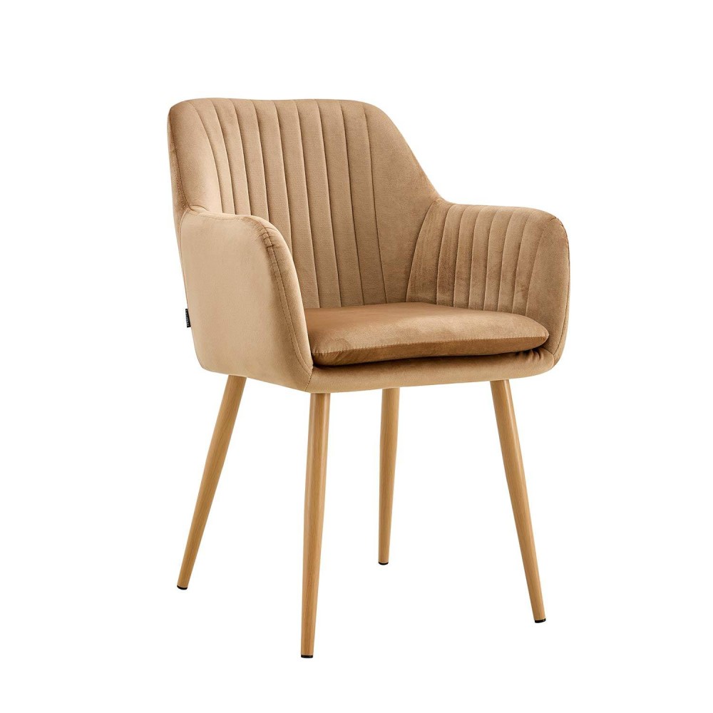 Fauteuil Berta nordic en velours | Vente de Meubles Online
