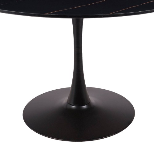 Table Ibiza ronde Ø120 CM marbre noir | Vente de Meubles Online