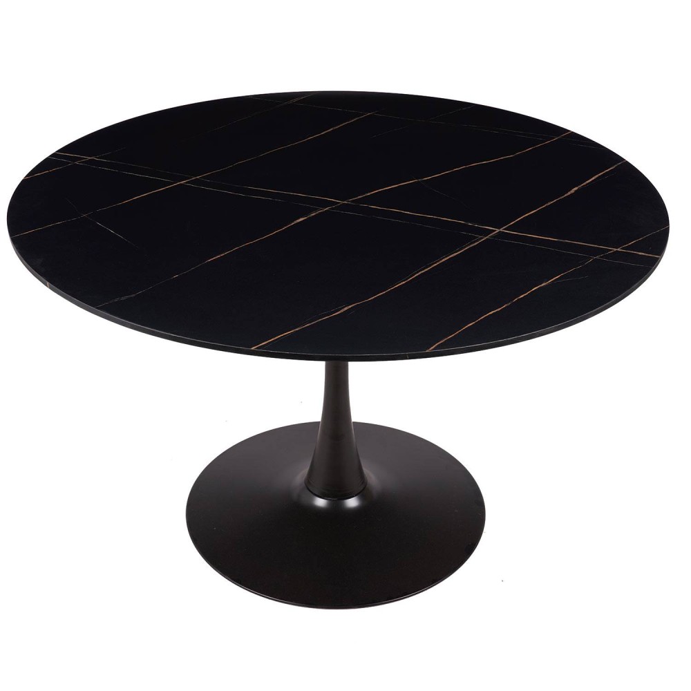 Table Ibiza ronde Ø120 CM marbre noir | Vente de Meubles Online