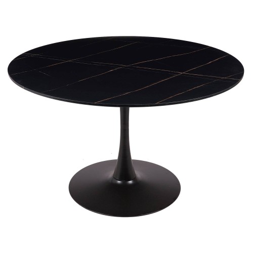 Table Ibiza ronde Ø120 CM marbre noir | Vente de Meubles Online