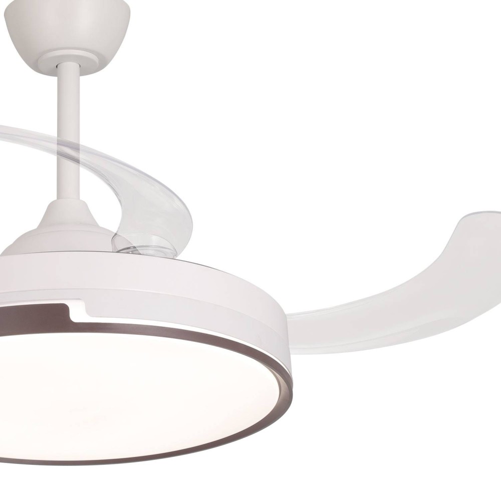 Ventilateur 4 pales pliables LED 48W Penny | Vente de Meubles Online