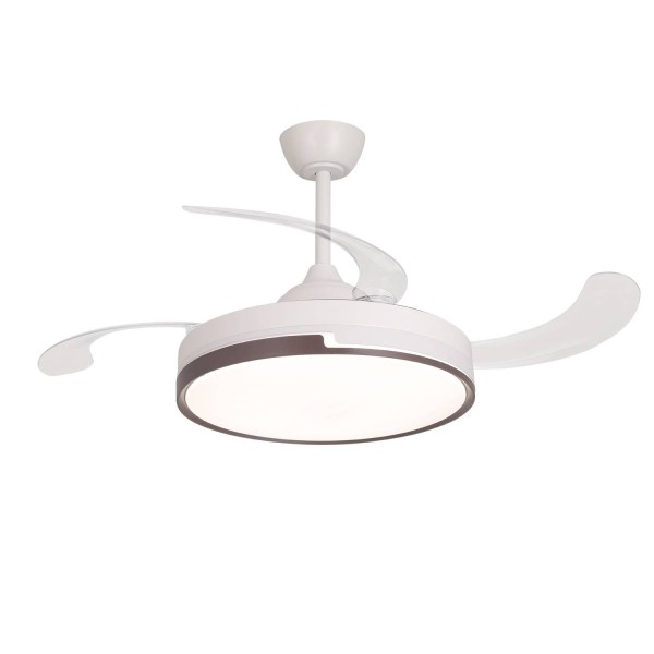 Ventilateur de plafond Penny 4 pales pliables, éclairage LED 48W haute puissance 2