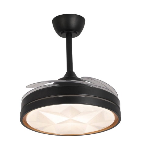 Ventilateur à 4 pales pliables LED 38W Harper | Vente de Meubles Online