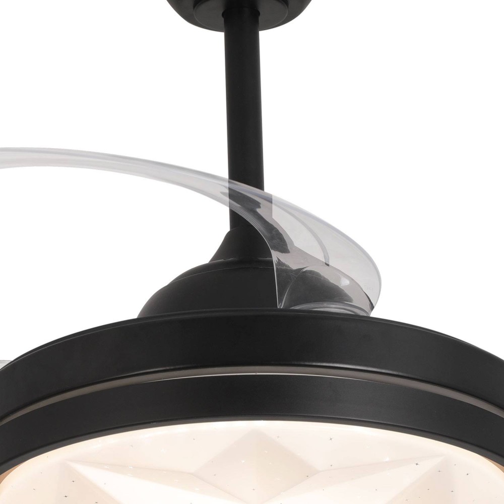 Ventilateur à 4 pales pliables LED 38W Harper | Vente de Meubles Online