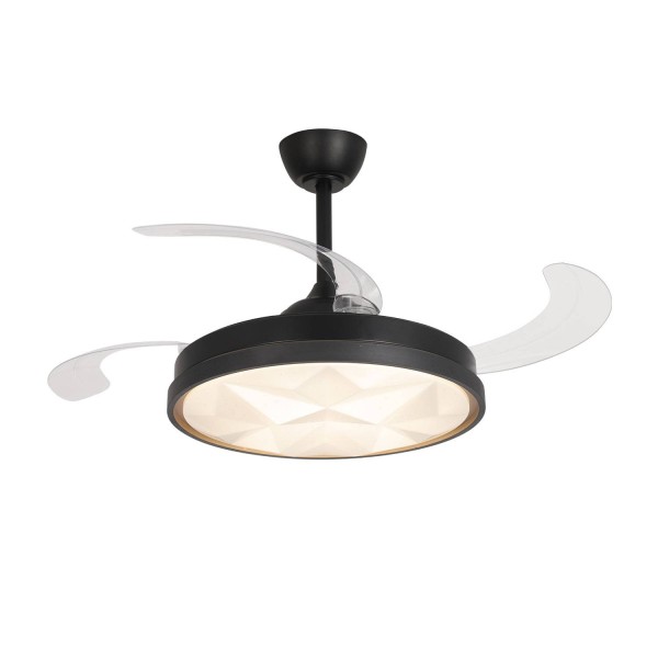 Ventilateur Harper 4 pales pliables et LED 48W pour grands espaces 2