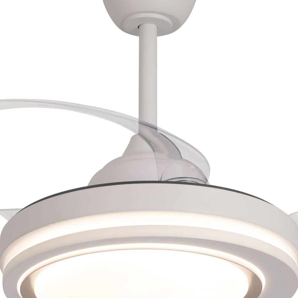 Ventilateur à 4 pales pliables LED 38W Bakar | Vente de Meubles Online