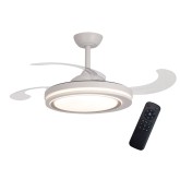 Ventilateur Bakar 4 pales pliables et LED 38W, efficacité énergétique
