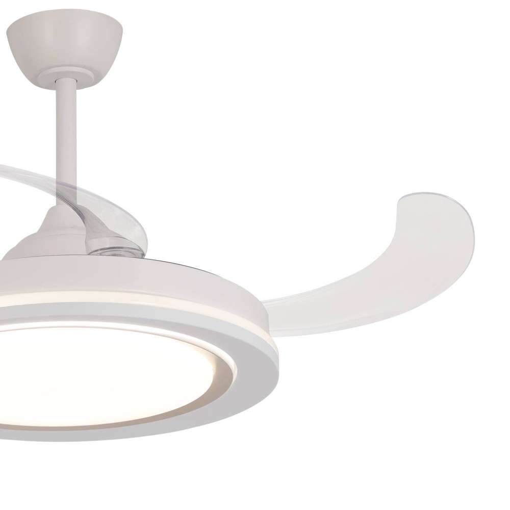 Ventilateur 4 pales pliables LED 48W Bakar | Vente de Meubles Online