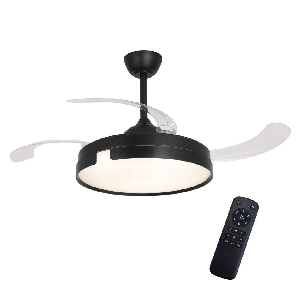 Ventilateur Robby 4 pales pliables et LED 48W haute luminosité