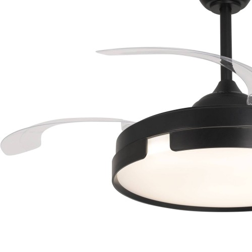 Ventilateur 4 pales pliables LED 48W Robby | Vente de Meubles Online