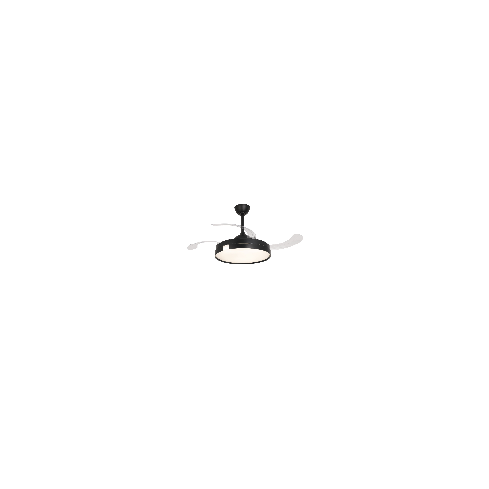 Ventilateur 4 pales pliables LED 48W Robby | Vente de Meubles Online