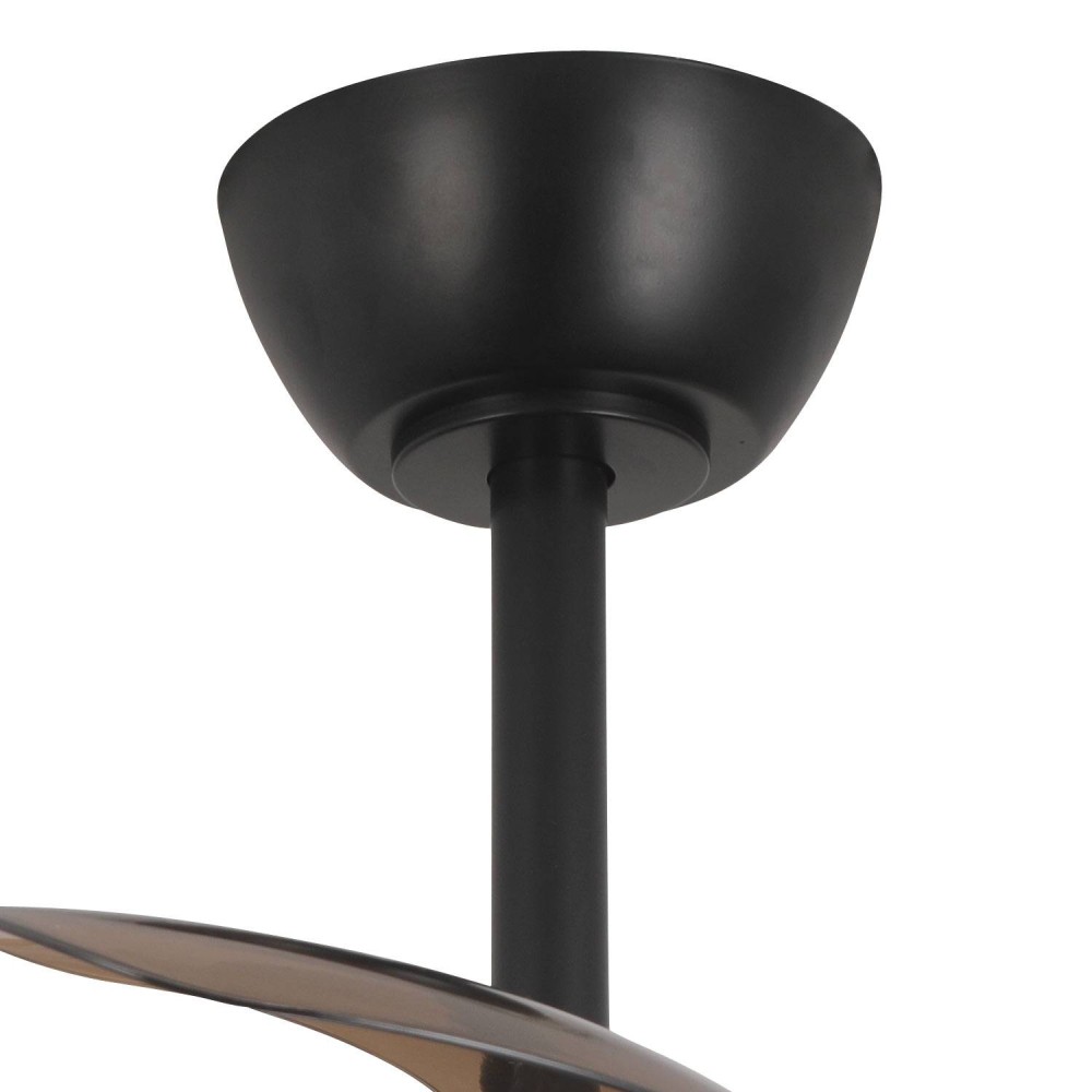 Ventilateur noir Tyrion 4 pales pliables LED 24W | Vente de Meubles Online