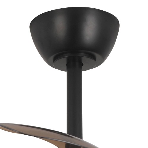 Ventilateur noir Tyrion 4 pales pliables LED 24W | Vente de Meubles Online