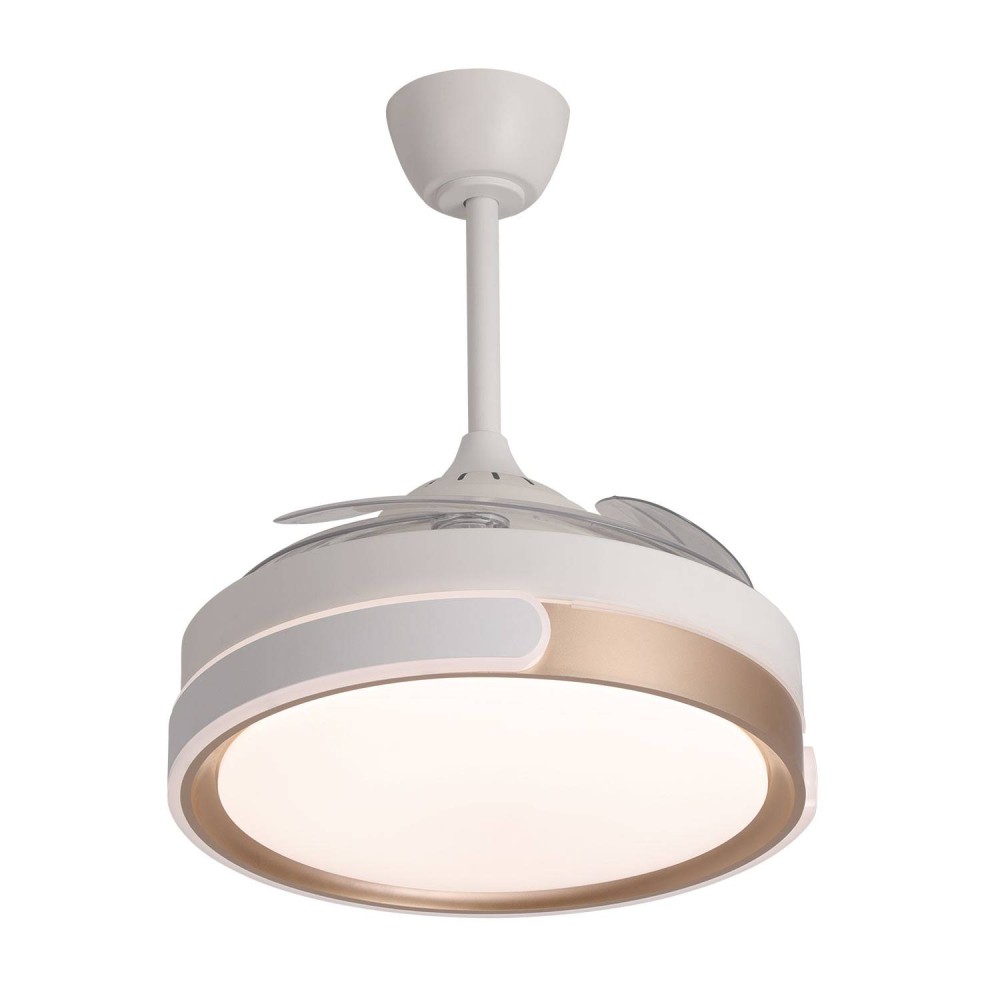Ventilateur 4 pales pliables LED 48W Leo | Vente de Meubles Online