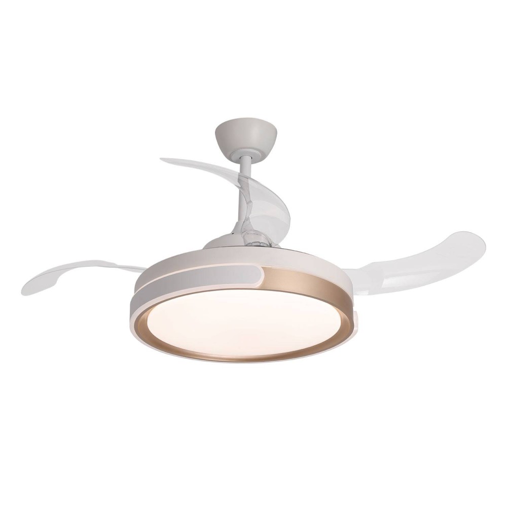 Ventilateur 4 pales pliables LED 48W Leo | Vente de Meubles Online