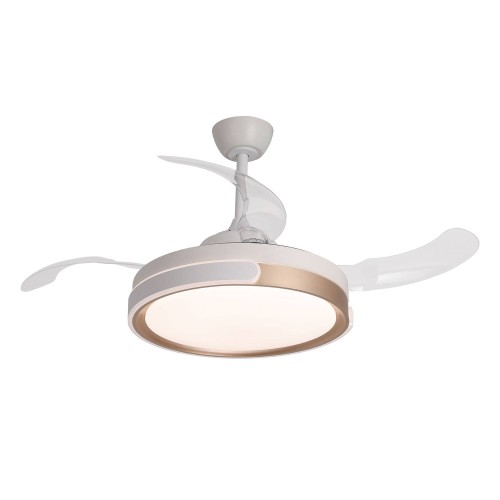 Ventilateur 4 pales pliables LED 48W Leo | Vente de Meubles Online