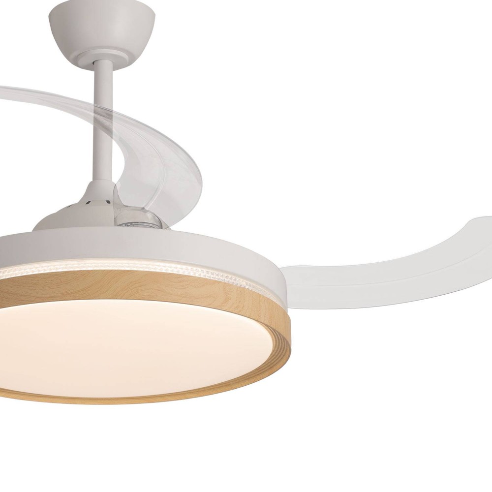Ventilateur 4 pales pliables LED 48W Argus | Vente de Meubles Online
