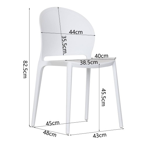 Chaise empilable Wendy | Vente de Meubles Online