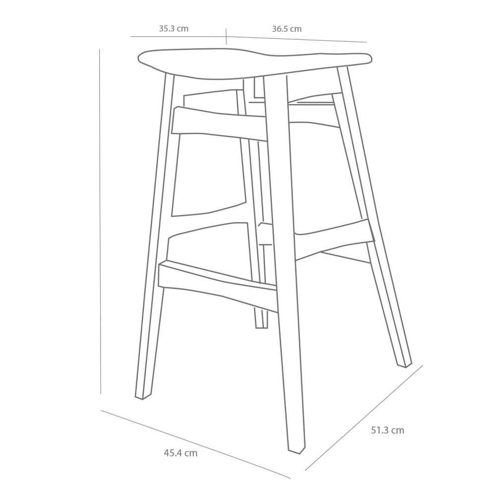 Pack Zira table nordique haute et 2 tabourets | Vente de Meubles Online