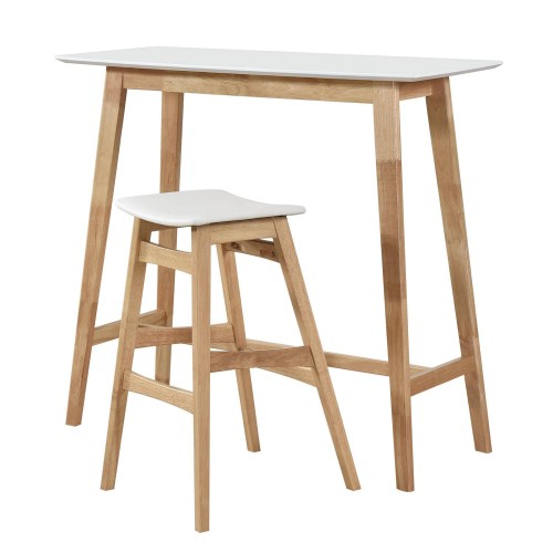 Pack Zira table nordique haute et 2 tabourets | Vente de Meubles Online