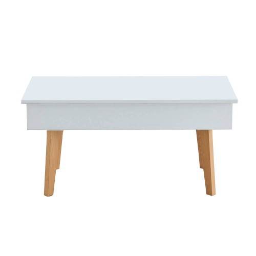 Table Basse Relevable Blanche Kalesi | Vente de Meubles Online