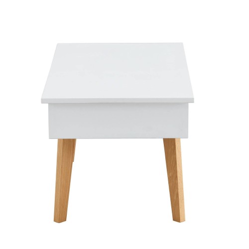 Table Basse Relevable Blanche Kalesi | Vente de Meubles Online