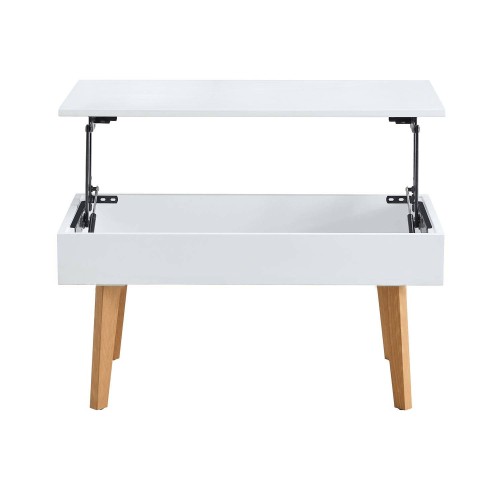 Table Basse Relevable Blanche Kalesi | Vente de Meubles Online