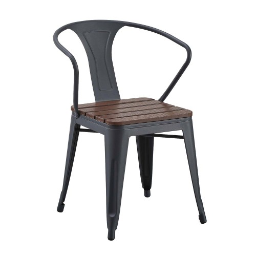 Pack table et 4 chaises Orleans industriel | Vente de Meubles Online
