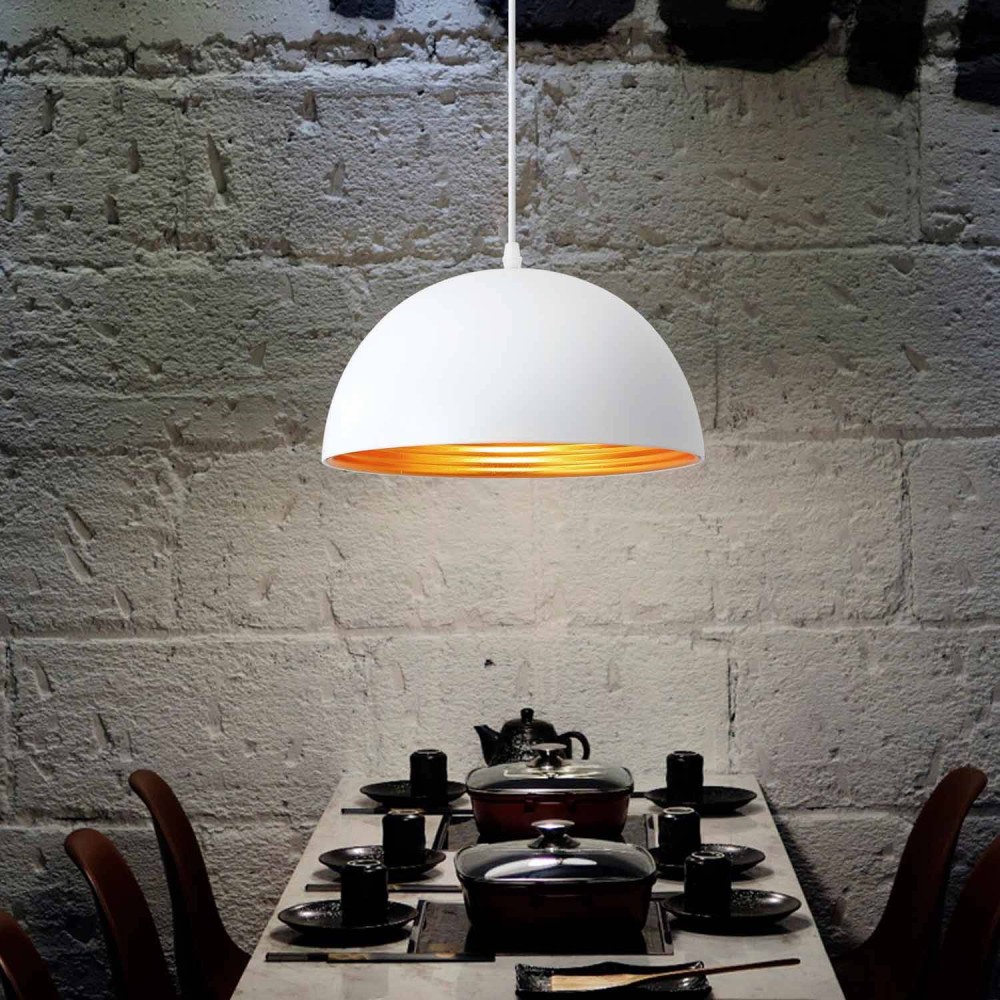 Lampe blanche 1 lumière 120 CM | Vente de Meubles Online
