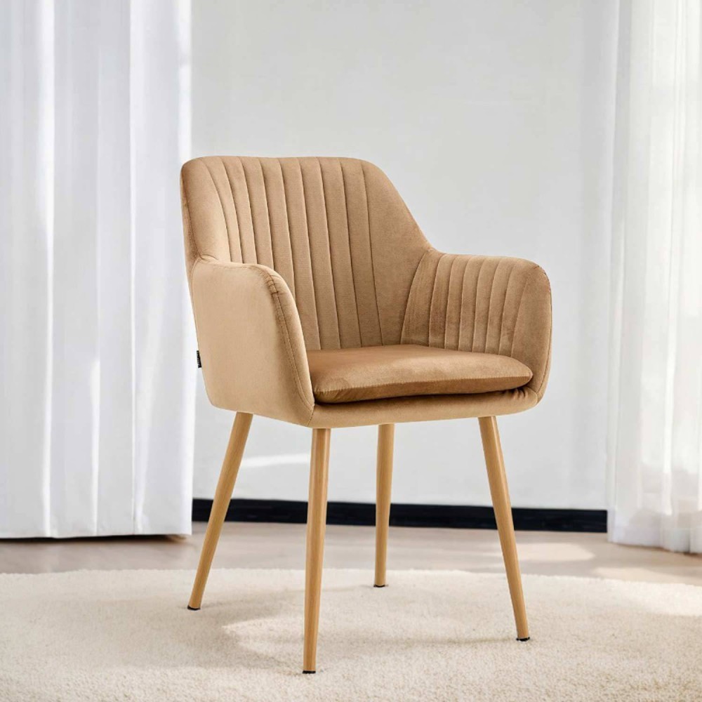Fauteuil Berta nordic en velours | Vente de Meubles Online