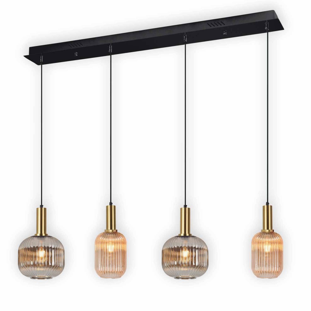 Glory Mix Lampe rectangulaire à 4 lumières - Vente en ligne de meubles