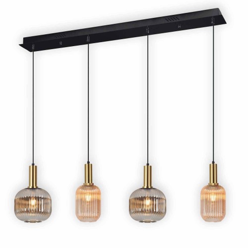 Glory Mix Lampe rectangulaire à 4 lumières - Vente en ligne de meubles