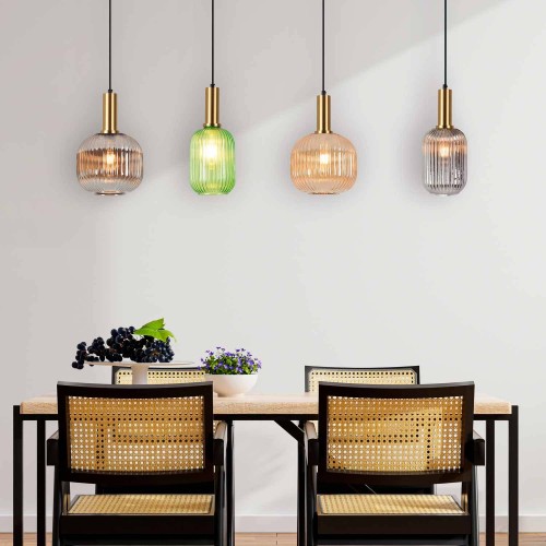 Lampe rectangulaire Glory à 4 lumière - Vente Meubles Online