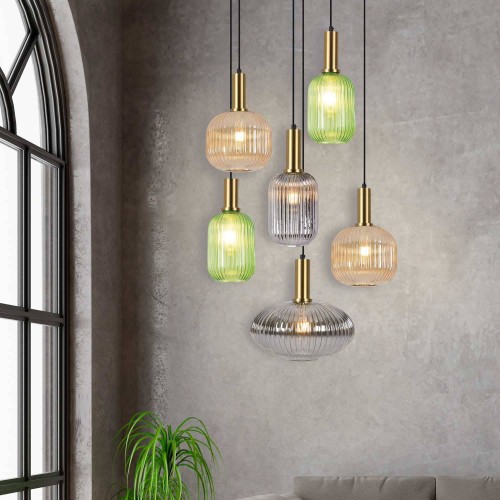 La lampe pendante Glory à 6 lumière -Vente Meubles Online