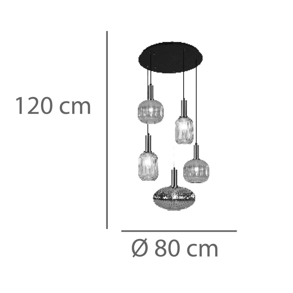 Glory Mix Lampe à 5 lumières - Vente Meubles Online