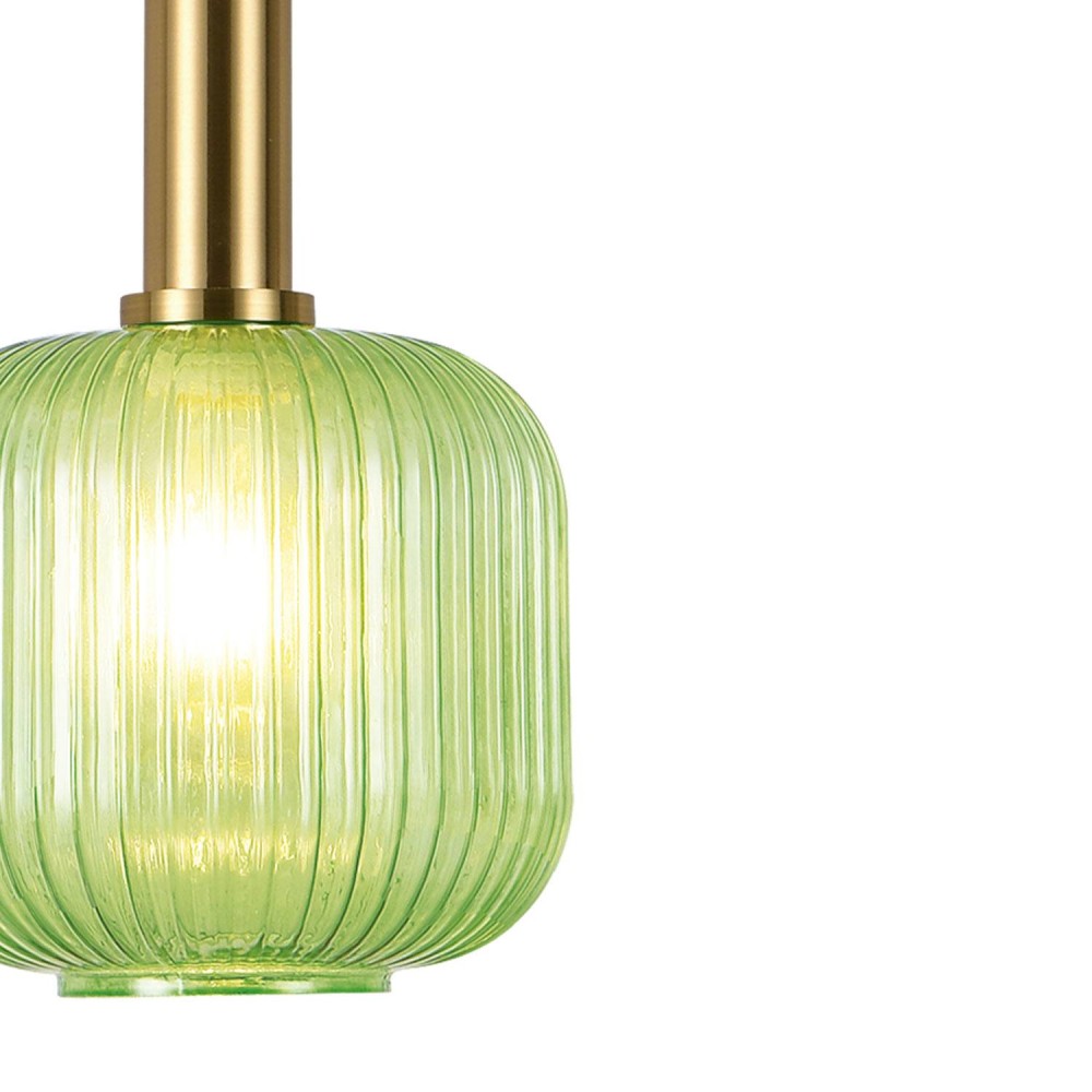 Lampe suspendue 1 lumière Vega Vert| Venta Meubles Online