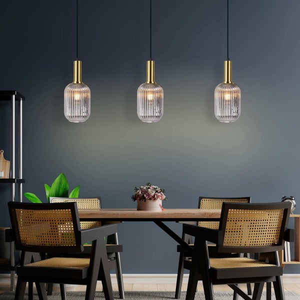 Kyle Fumé lampe suspendue 1 lumière | Vente en ligne de meubles 2