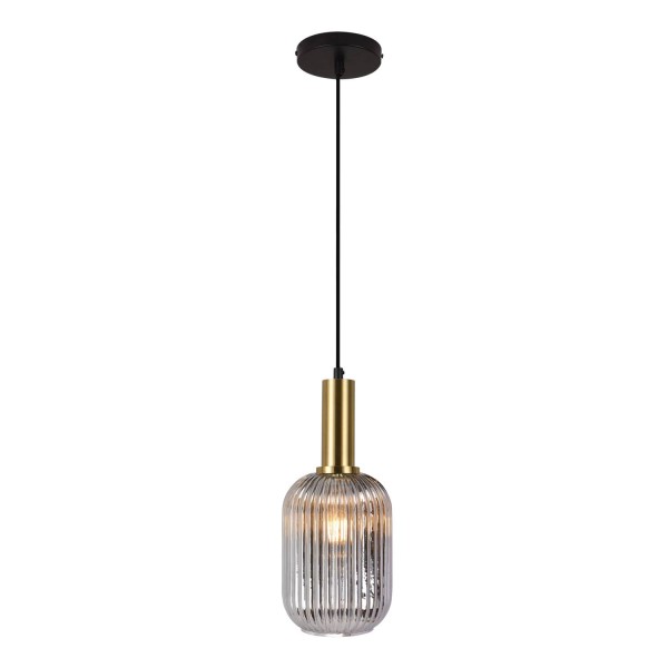Kyle Fumé lampe suspendue 1 lumière | Vente en ligne de meubles