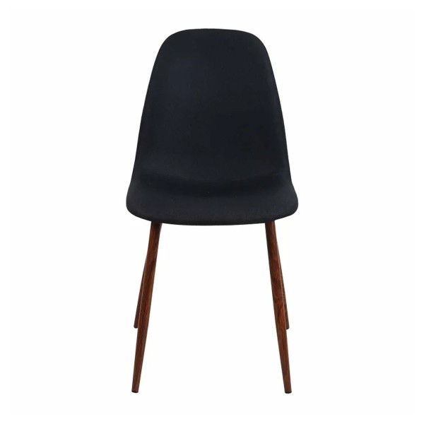 Chaise Coro capitonnée en bois de noyer, tapissée avec boutons décoratifs, style classique élégant 2